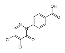 4-(4,5-二氯-6-氧代-1(6H)-哒嗪)苯甲酸结构式