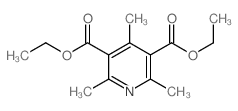 3,5-Pyridinedicarboxylicacid, 2,4,6-trimethyl-, 3,5-diethyl ester结构式