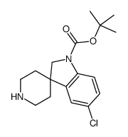 2-Methyl-2-propanyl 5-chlorospiro[indole-3,4'-piperidine]-1(2H)-c arboxylate结构式