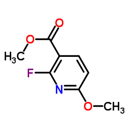 2-氟-6-甲氧基烟酸甲酯结构式