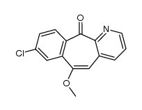 8-Chloro-6-methoxy-11H-benzo[5,6]cyclohepta[1,2-b]pyridin-11-one结构式
