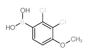 2,3-二氯-4-甲氧基苯基硼酸结构式