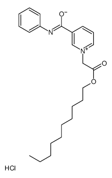 decyl 2-[3-(phenylcarbamoyl)pyridin-1-ium-1-yl]acetate,chloride Structure