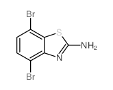 4,7-DIBROMOBENZO[D]THIAZOL-2-AMINE Structure