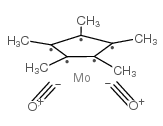 Pentamethylcyclopentadienylmolybdenum dicarbonyl dimer Structure
