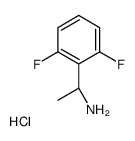 (S)-1-(2,6-Difluorophenyl)ethanamine hydrochloride Structure