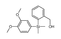 {2-[((3,4-二甲氧基-苯基)-二甲基-硅烷基]-苯基}-甲醇结构式