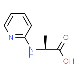 L-Alanine, N-2-pyridinyl- (9CI) Structure