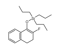 tri-n-propyl(2-fluoro-3,4-dihydronaphthalen-1-yloxy)silane Structure