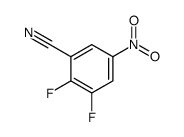 2,3-二氟-5-硝基苯甲腈结构式