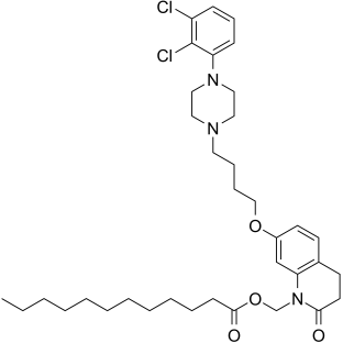 Aripiprazole lauroxil structure