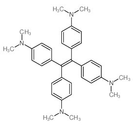 Benzenamine,4,4',4'',4'''-(1,2-ethenediylidene)tetrakis[N,N-dimethyl- Structure