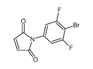 N-[(4-bromo-3,5-difluoro)-phenyl]maleimide Structure