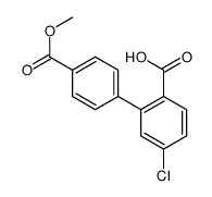4-chloro-2-(4-methoxycarbonylphenyl)benzoic acid结构式