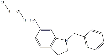 1-苄基-6-氨基吲哚啉盐酸盐结构式