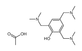 2,4,6-tris-dimethylaminomethyl-phenol; triacetate Structure