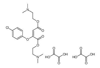 bis[2-(dimethylamino)ethyl] (Z)-2-(4-chlorophenoxy)but-2-enedioate,oxalic acid Structure
