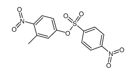 3-methyl-4-nitrophenyl 4-nitrobenzenesulfonate Structure