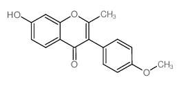 7-羟基-3-(4-甲氧基苯基)-2-甲基-4H-色烯-4-酮结构式
