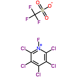 N-Fluoro-2,3,4,5,6-pentachloropyridinium triflate Structure