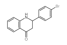 2-(4-溴苯基)-2,3-二氢-4(1H)-喹啉酮结构式