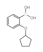 2-(环戊氧基)苯基硼酸结构式