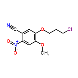5-(3-Chloropropoxy)-4-methoxy-2-nitrobenzonitrile Structure