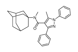 N-(1-adamantyl)-N,5-dimethyl-1,3-diphenylpyrazole-4-carboxamide Structure