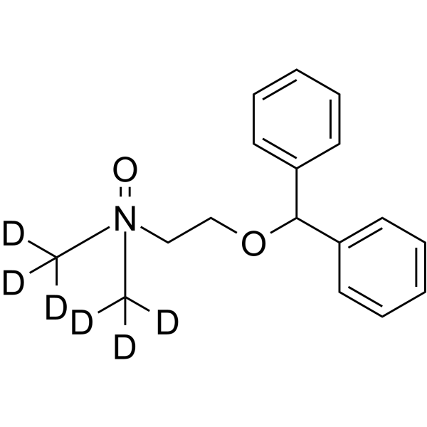 Diphenhydramine N-​Oxide-d6 Structure