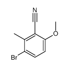 3-bromo-6-methoxy-2-methylbenzonitrile Structure