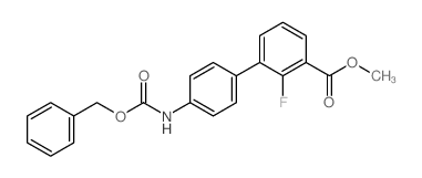 4-(((苄氧基)羰基)氨基)-2-氟-[1,1-联苯]-3-羧酸甲酯结构式