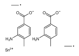 [(3-amino-4-methylbenzoyl)oxy-diethylstannyl] 3-amino-4-methylbenzoate Structure