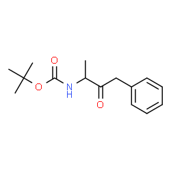 3-(BOC-氨基)-1-苯基-2-丁酮结构式