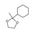 2-cyclohexyl-2-methyl-[1,3]dioxolane Structure