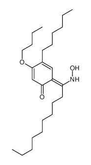 3-butoxy-4-hexyl-6-[1-(hydroxyamino)decylidene]cyclohexa-2,4-dien-1-one结构式