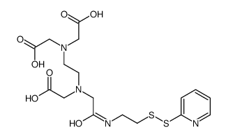 N-[S-(2-吡啶硫基)胱氨酰]乙二胺-N,N,N',N'-四乙酸单酰胺结构式