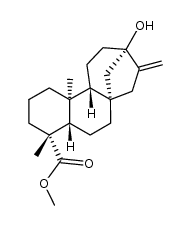 methyl (5β,8α,9β,10α,13α)-13-hydroxykaur-16-en-18-oate Structure