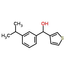 (3-Isopropylphenyl)(3-thienyl)methanol Structure