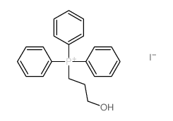 Phosphonium,(3-hydroxypropyl)triphenyl-, iodide (1:1) Structure