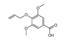 4-(2-propenoxy)-3,5-dimethoxybenzoic acid结构式