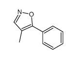 Isoxazole, 4-methyl-5-phenyl- (6CI,8CI,9CI) Structure