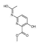 6-乙酰氨基-3-羟基吡啶-2-羧酸甲酯结构式