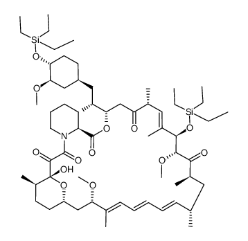 31,42-bis(triethylsilylether)rapamycin Structure