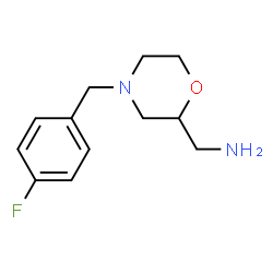 2-MorpholineMethanamine, 4-[(4-fluorophenyl)Methyl]-, (2R)- Structure