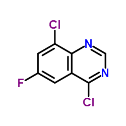 4,8-Dichloro-6-fluoroquinazoline Structure