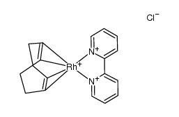 Rh(η2,η2-1,5-cyclooctadiene)(2,2'-bipyridine)Cl结构式