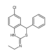 6-氯-n-乙基-4-苯基-4H-苯并[d][1,3]噻嗪-2-胺结构式