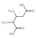 2,3-Dimethylpentanedioic acid Structure