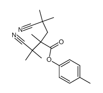 p-Tolyl-<4-cyano-2-(2-cyano-2-propyl)-2,4-dimethyl>valerianat Structure
