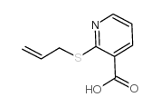 2-烯丙巯基烟酸结构式